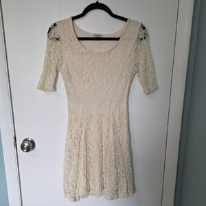 dELiA*s Ivory Lace Mini Dress